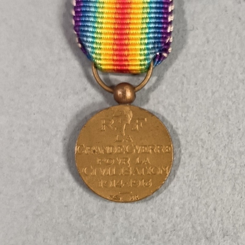 FRANCE REDUCTION DE LA MEDAILLE INTERALLIEE DE LA VICTOIRE GUERRE 1914-1918